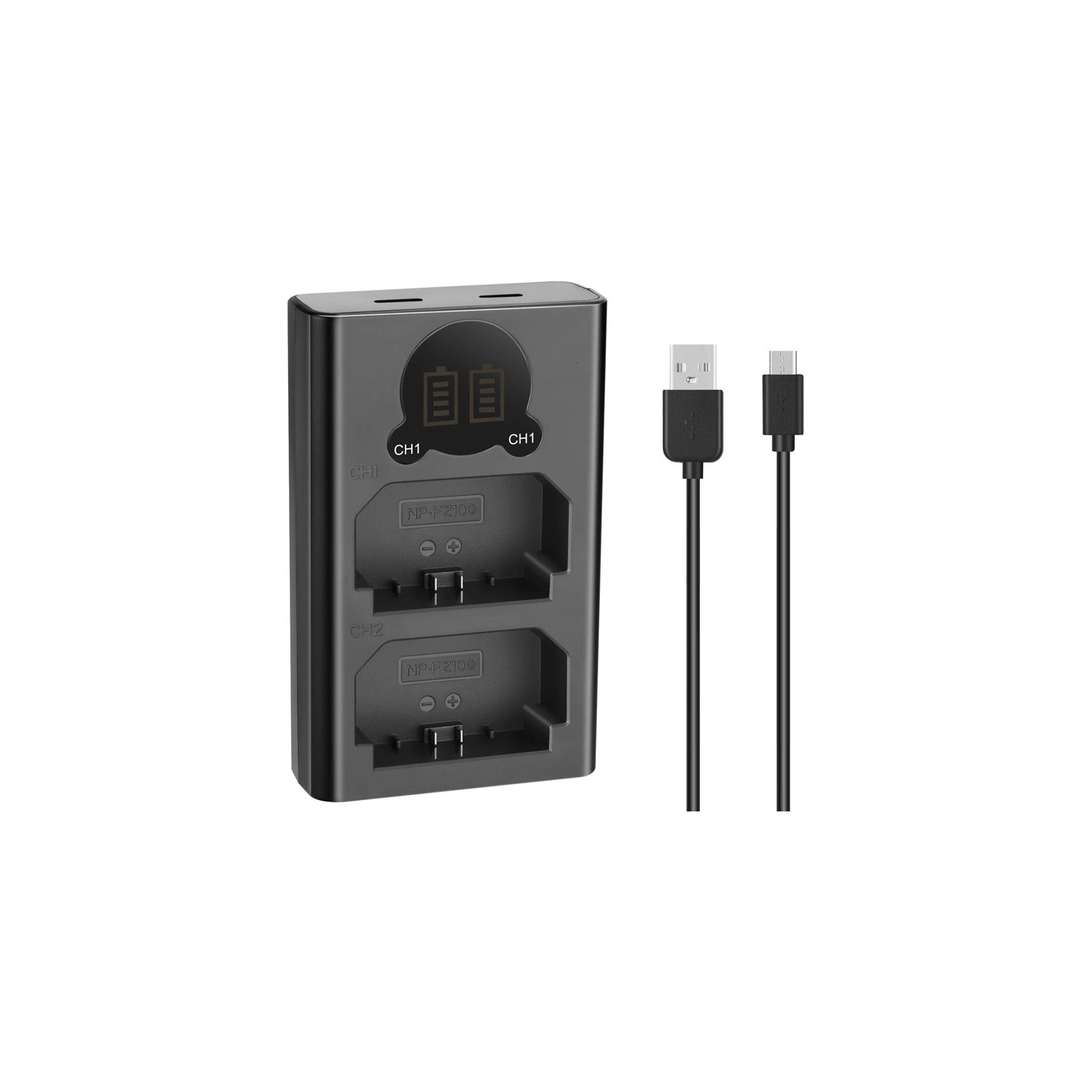 NEEWER DL-FZ100 Dual Battery Charger for NP-FZ100-S Batteries