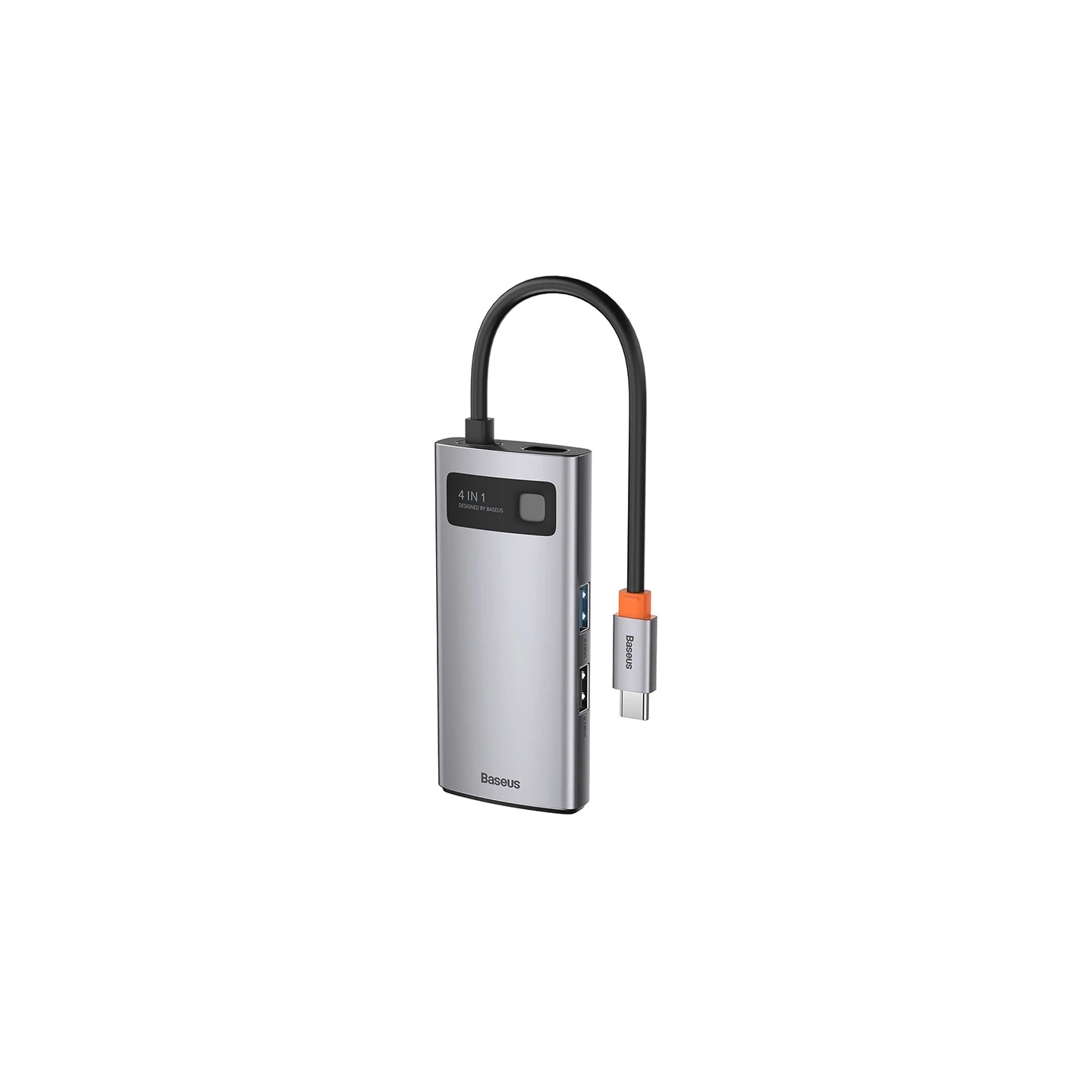 Hub 4in1 Baseus Metal Gleam Series, USB-C to USB 3.0 + USB 2.0 + HDMI + USB-C PD