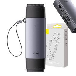 View product Baseus Lite Series SD/TF memory card reader, USB + USB-C (gray)