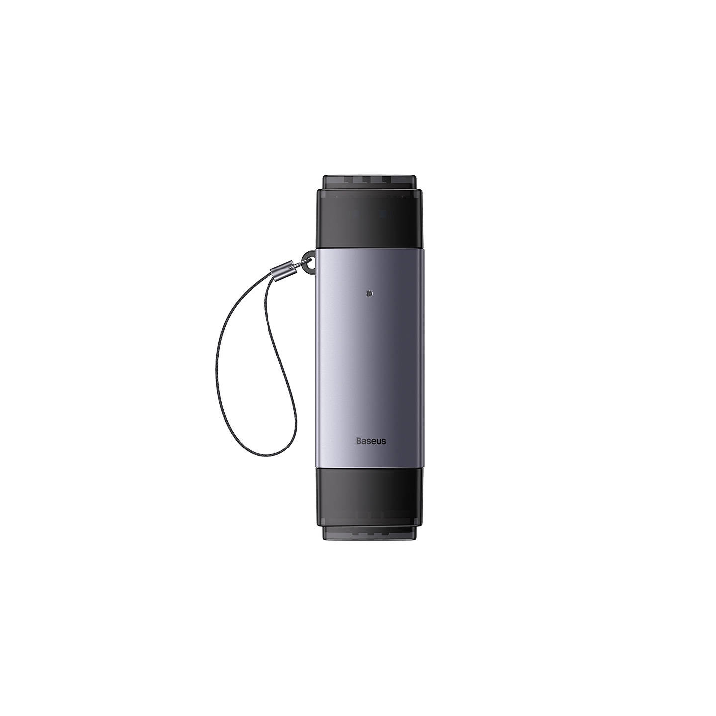 Baseus Lite Series SD/TF memory card reader, USB + USB-C (gray)