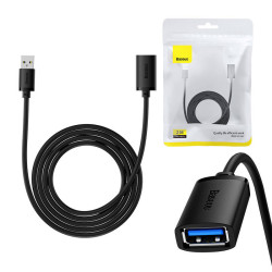 View product USB 3.0 Extension cable Baseus male to female, AirJoy Series, 2m (black)