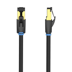 View product Network Cable CAT8 SFTP Vention IKABF RJ45 Ethernet 40Gbps 1m Black