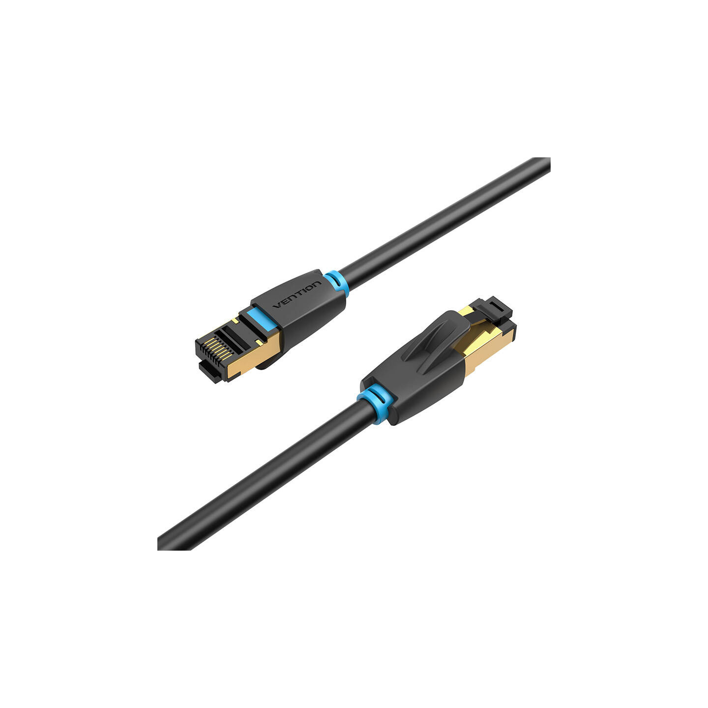 Network Cable CAT8 SFTP Vention IKABF RJ45 Ethernet 40Gbps 1m Black