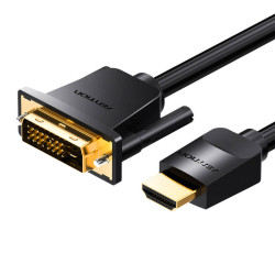 View product HDMI to DVI (24+1) cable Vention ABFBI 3m, 4K 60Hz/ 1080P 60Hz (black)