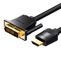 View product HDMI to DVI (24+1) cable Vention ABFBJ 5m, 4K 60Hz/ 1080P 60Hz (black)