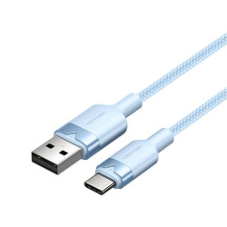 View product USB 2.0 A to USB-C 3A cable Vention CTNLF 1M (blue)
