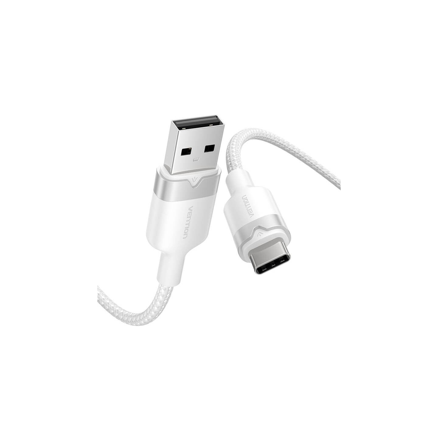 USB 2.0 A to USB-C 3A cable Vention CTNWF 1M (white)