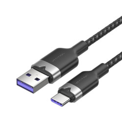 View product USB 2.0 A to USB-C 6A Vention CTOBH 2M cable (black)
