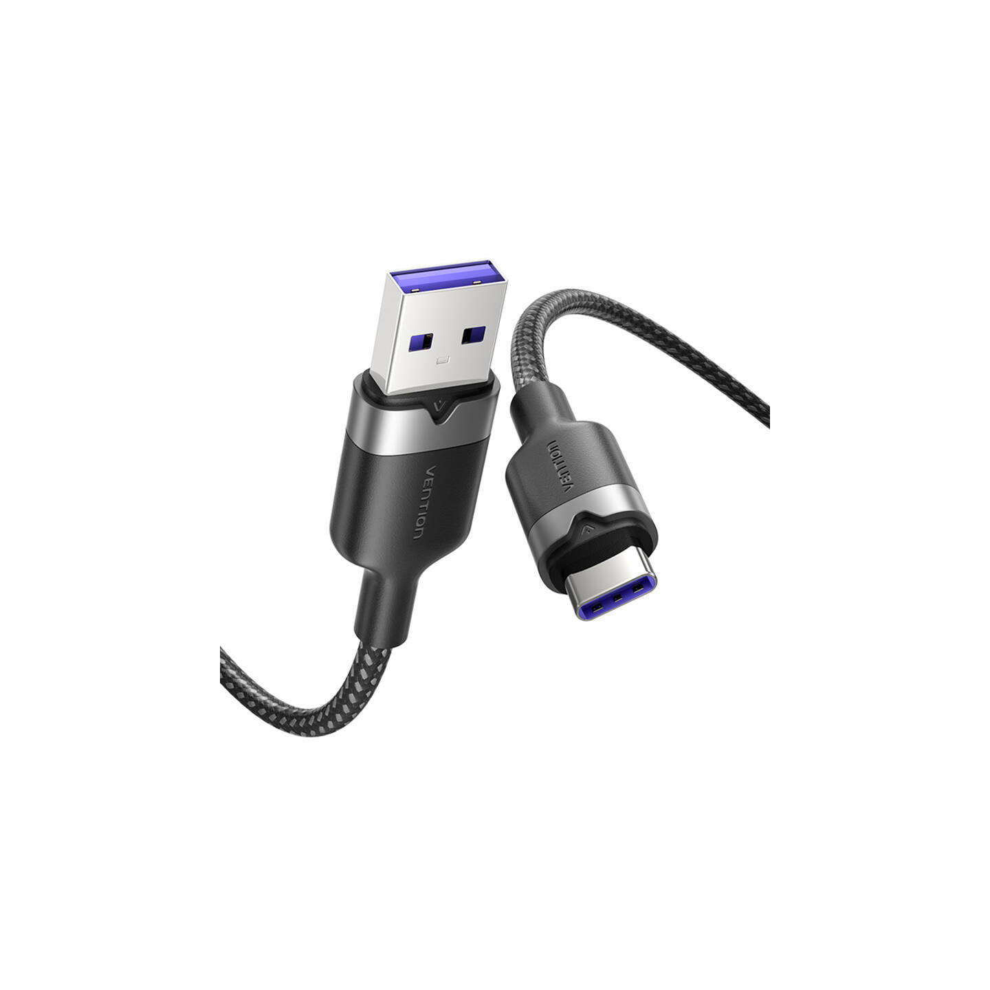 USB 2.0 A to USB-C 6A Vention CTOBH 2M cable (black)