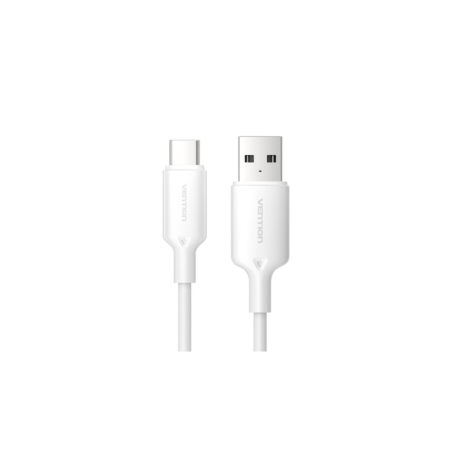 USB 2.0 A to USB-C 3A cable Vention CTQWF 1M (white)