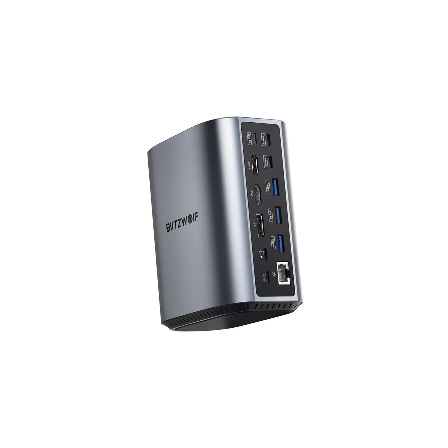 Blitzwolf BW-TH15 17in1 Docking Station 2xHD+DP+4xC+3xUSB 3.0+USB 3.1+C 3.2+C PD+RJ45+micro SD+SD+3.5mm Audio