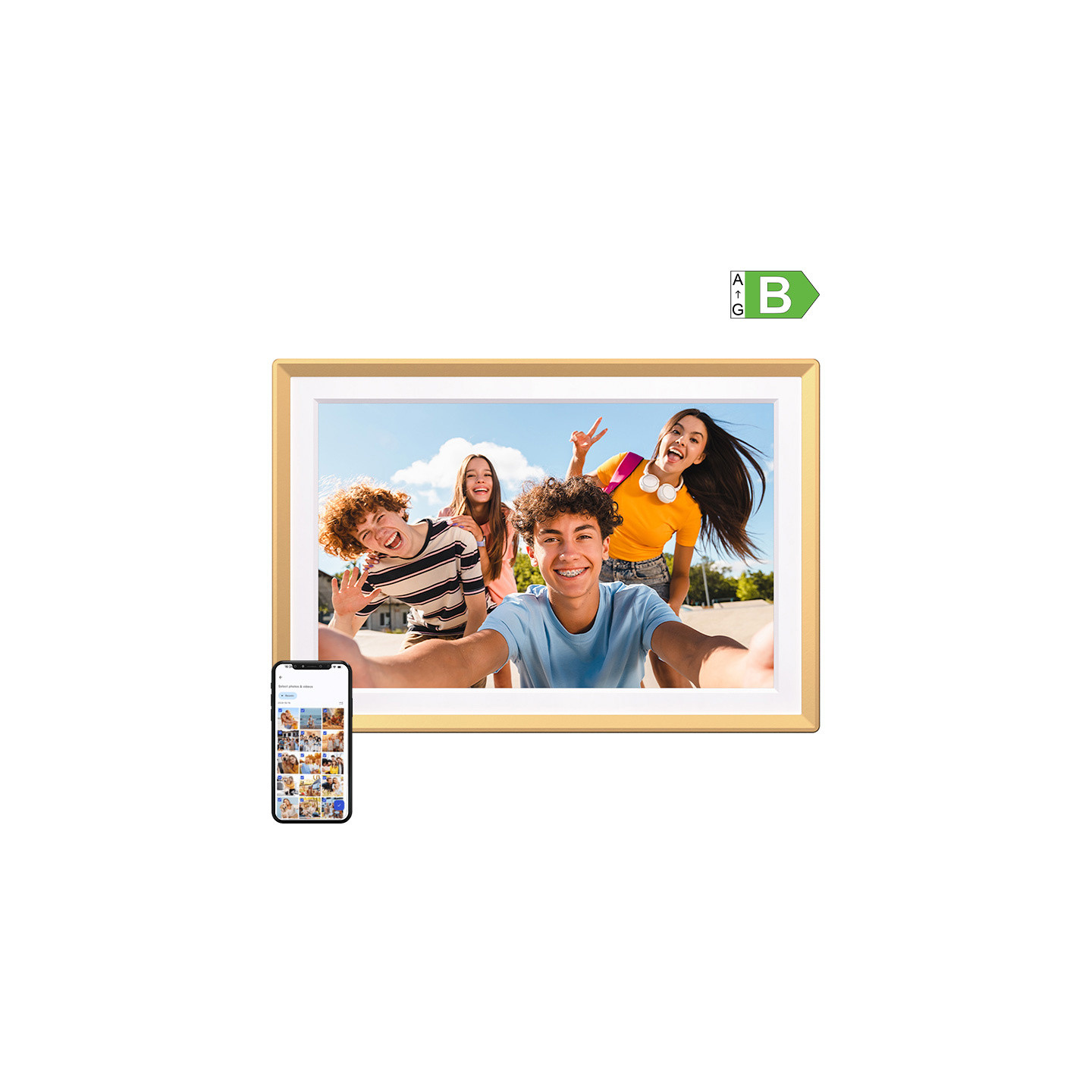 Digital photo frame Arzopa D14 Golden (gold)