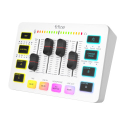 View product Fifine SC3W audio mixer (white)