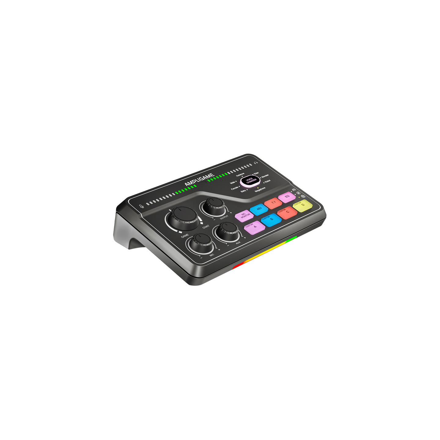 Fifine SC8 RGB gaming mixer (black)