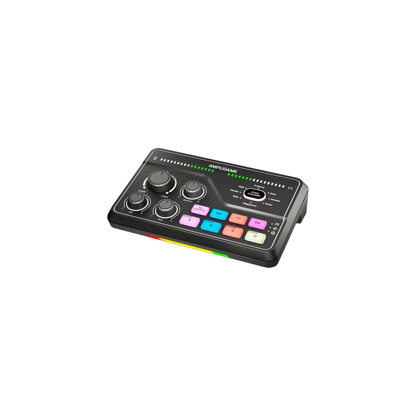 Fifine SC8 RGB gaming mixer (black)