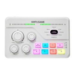 View product Fifine SC8W RGB gaming mixer (white)