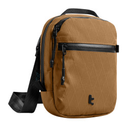 View product TOMTOC Aviator-T37 travel bag with shoulder strap X-Pac 1.3L (brown)