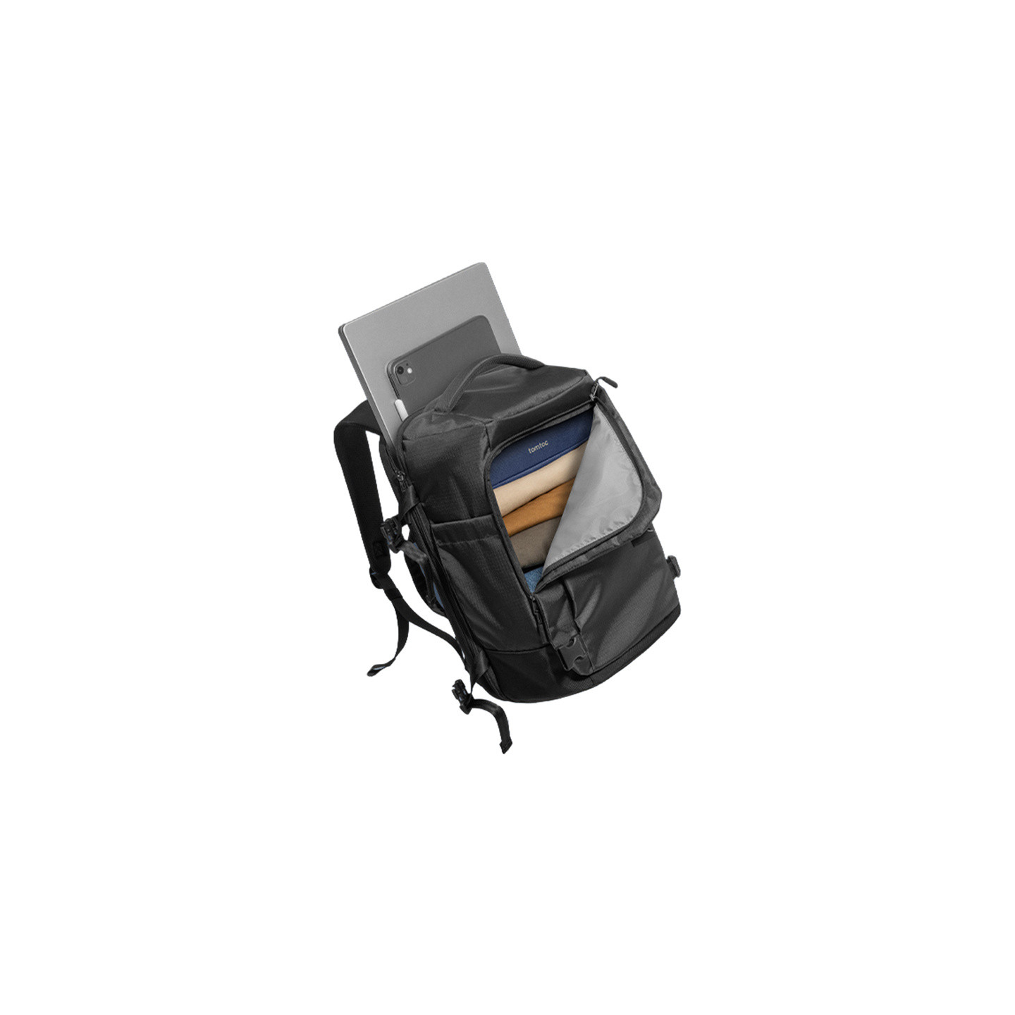 TOMTOC Navigator-T66 Liteway Travel Backpack 28L/15.6" (Black)
