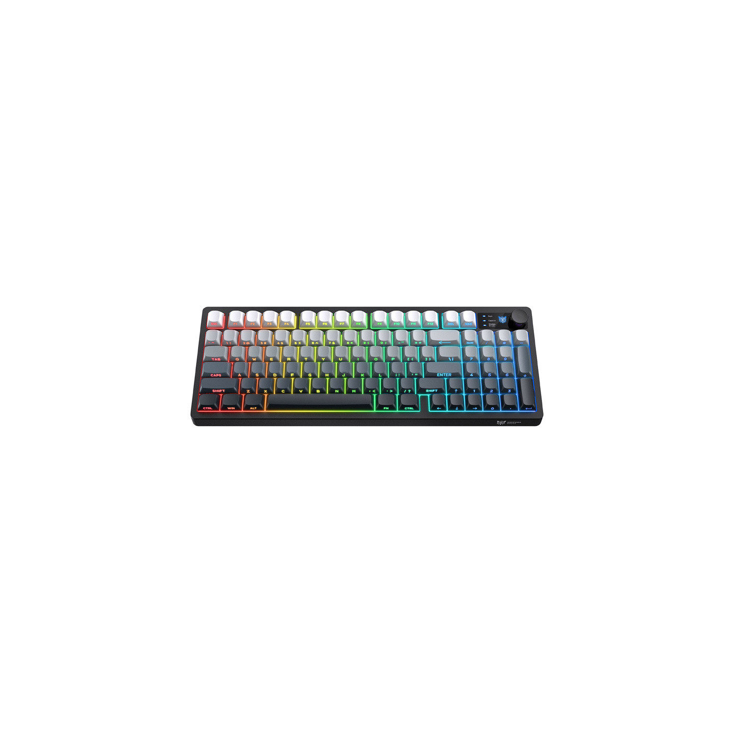 Onikuma MT902 2.4G Gaming Keyboard (Black and White Gradient)