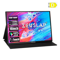 View product ZEUSLAP P16KT Portable Monitor with a 16-inch 144Hz Touchscreen