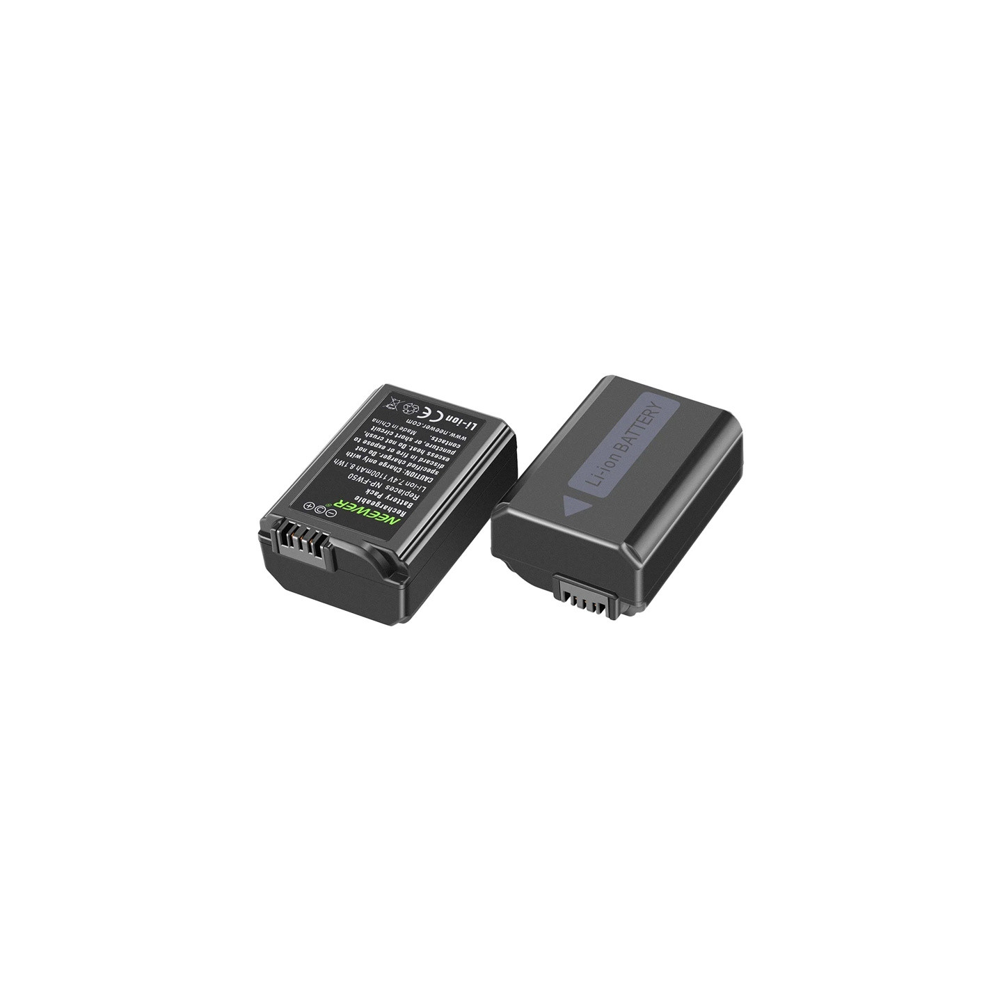 Set of 2 Sony replacement batteries and a NEEWER NP-FW50 charger