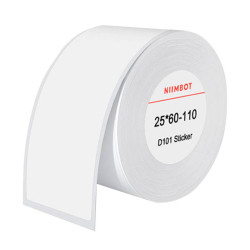 View product Thermal labels Niimbot stickers 25x60 mm, 110 pcs (White)