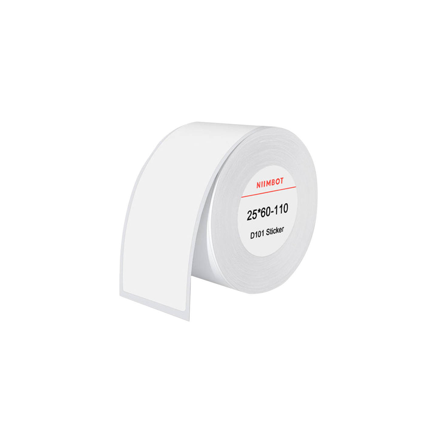 Thermal labels Niimbot stickers 25x60 mm, 110 pcs (White)
