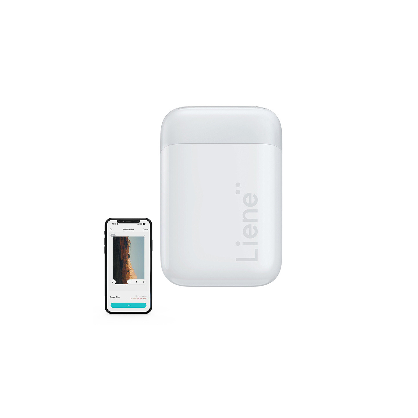 Liene Pearl 2x3" Portable Photo Printer (White)