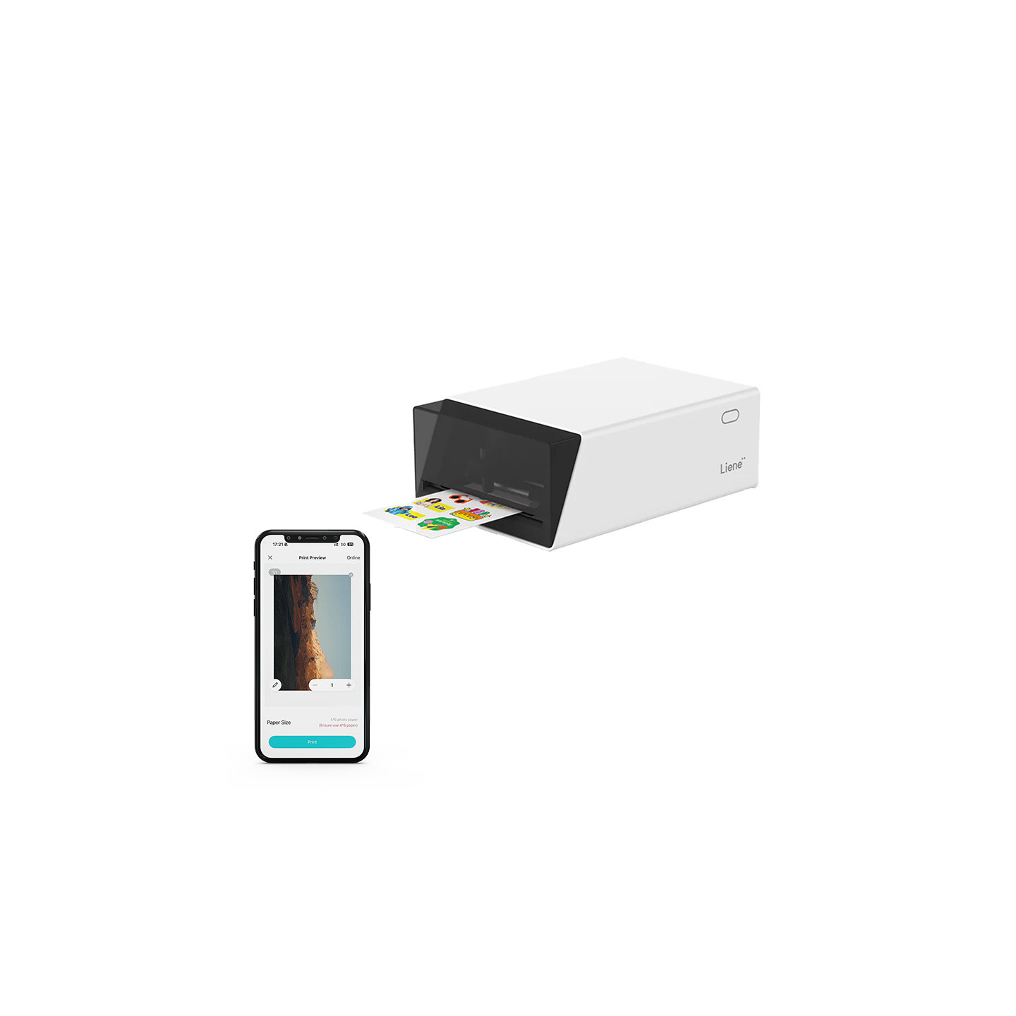 Liene Pix Cut 2-in-1 Portable Photo Printer