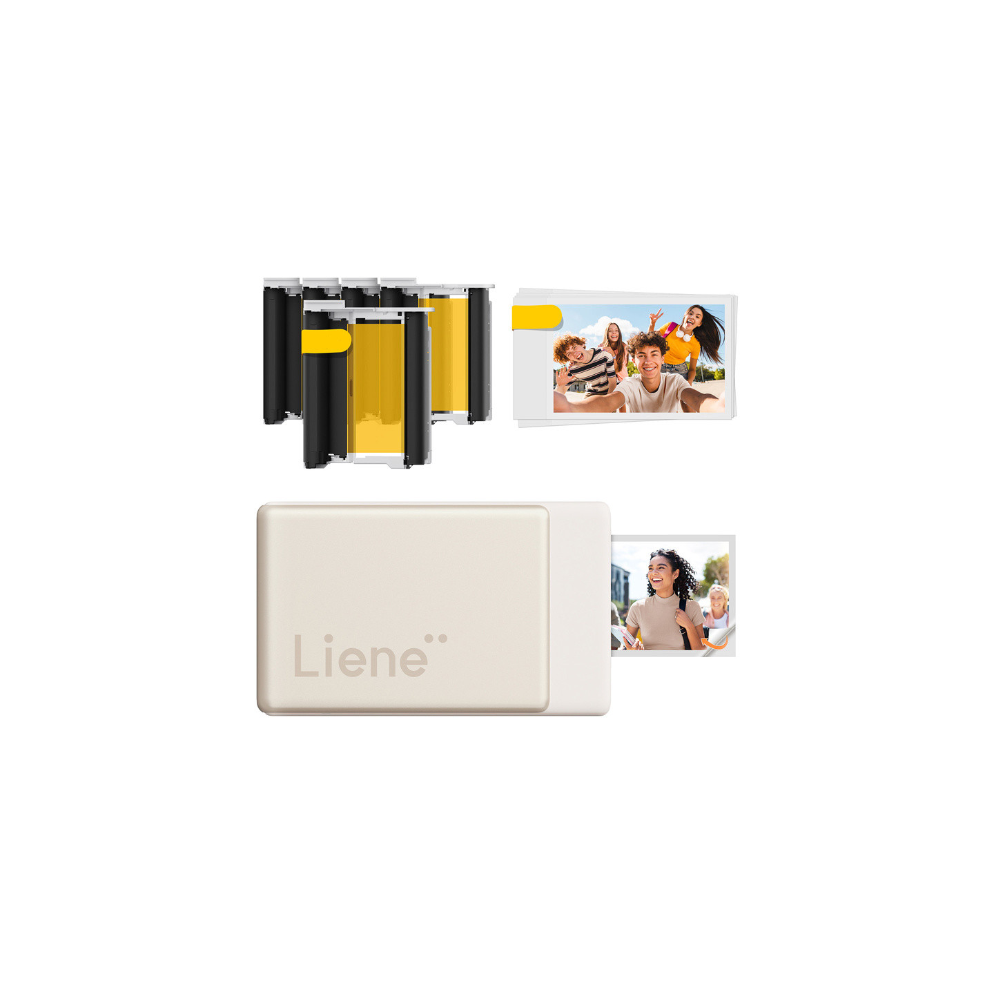 Liene Pearl N200 Pro 2x3" Portable Photo Printer Kit (Gold)