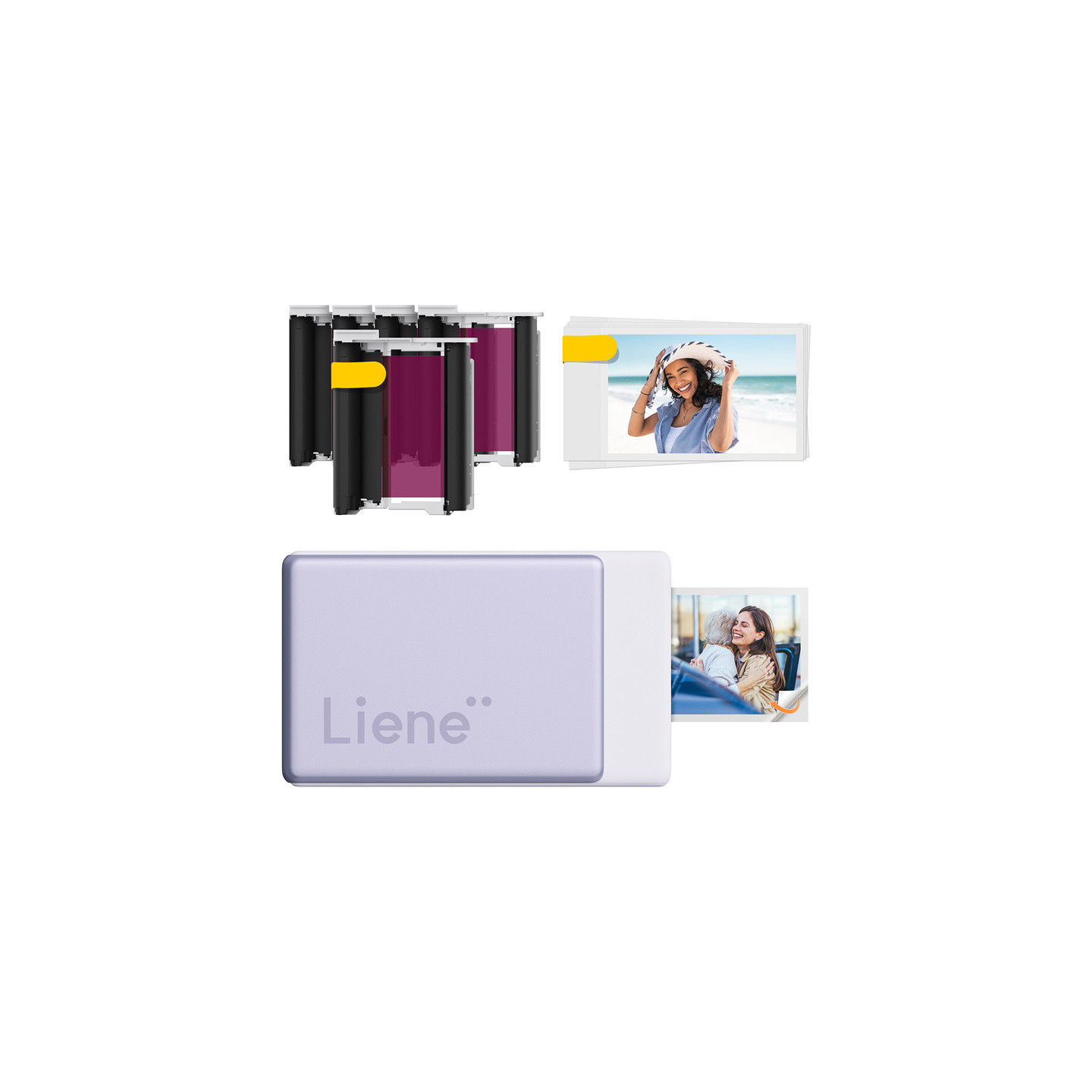 Liene Pearl N200 Pro 2x3" Portable Photo Printer Kit (Purple)