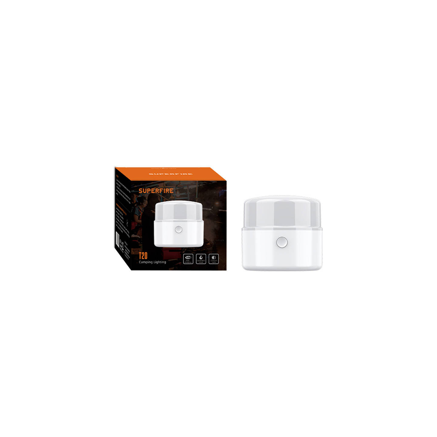 Camping lamp Superfire T20, 180lm, USB
