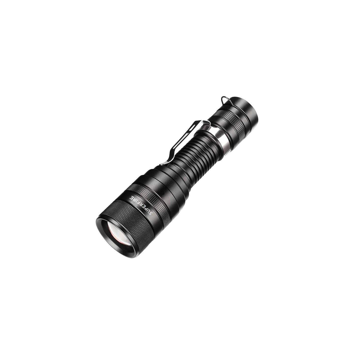 Flashlight Superfire F5, 1100lm, USB