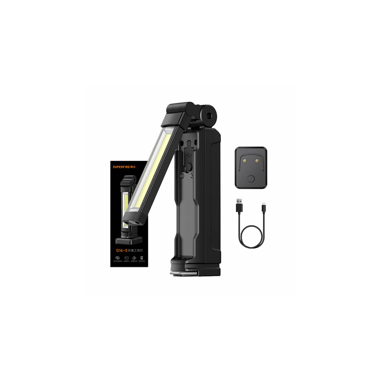 Superfire G16-S multifunction flashlight, 800lm, USB-C