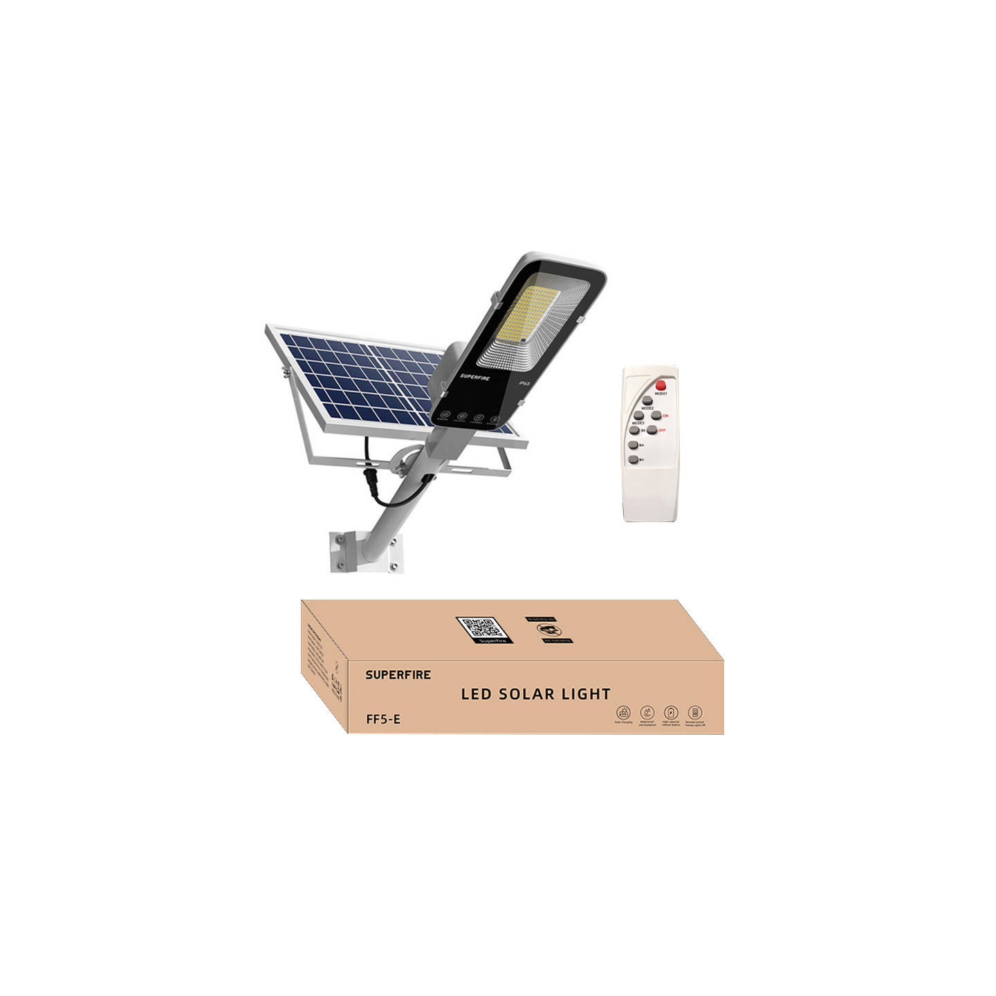 Solar lamp Superfire FF5-E, 897W, 2000lm, 20000mAh