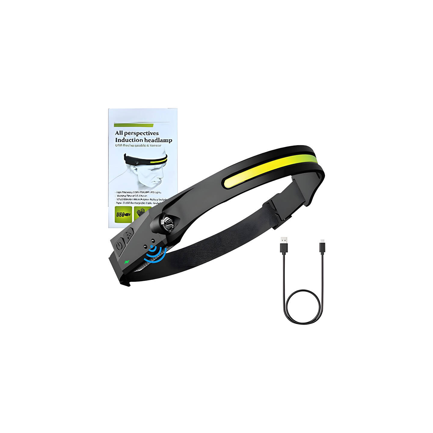 Superfire HL65 headlamp flashlight, 120 lm, USB-C, 5 modes, 30m