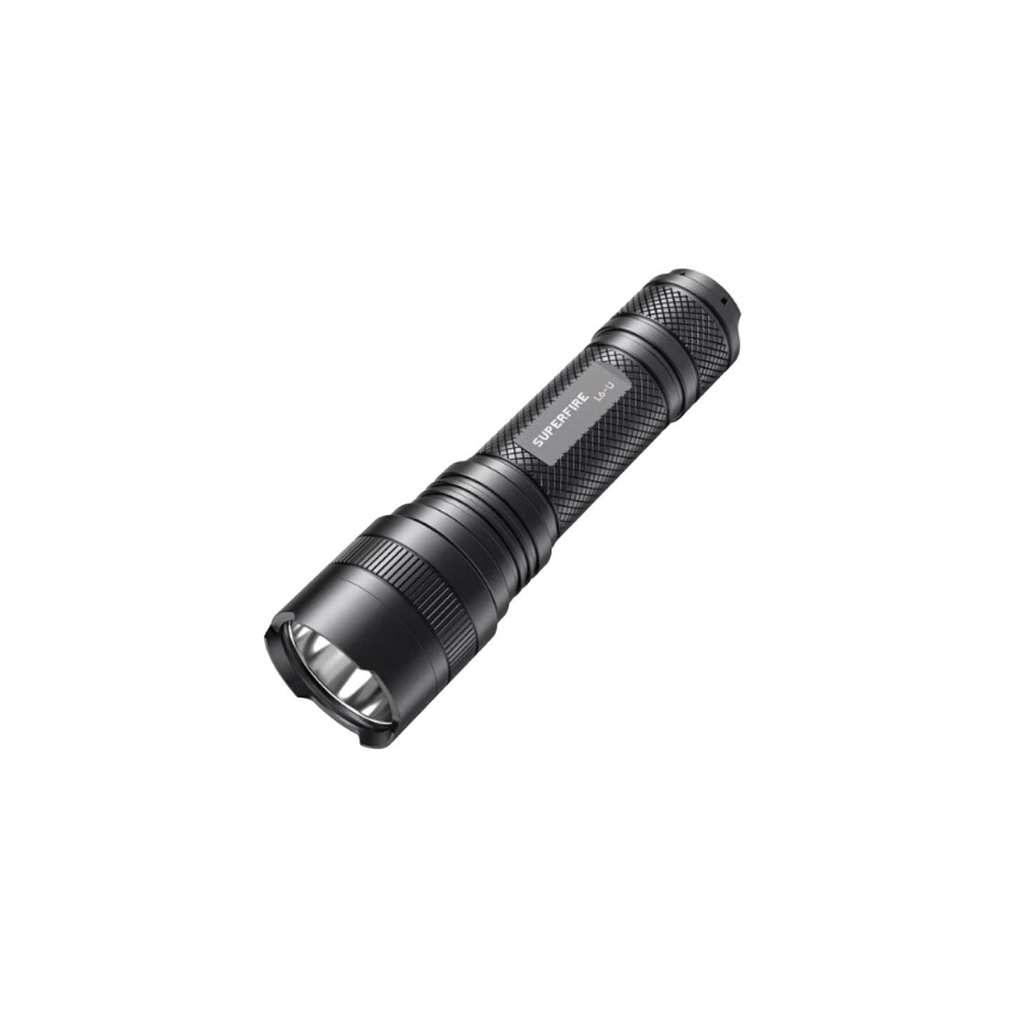 Superfire L6-U flashlight - 1480 lm, 330 m, 5 modes, 20W, USB-C