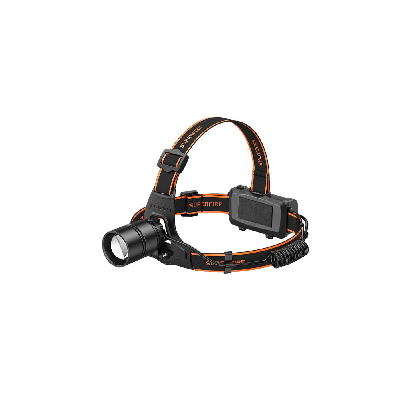 Superfire HL71 headlamp flashlight, 500 lm, USB, 5 modes