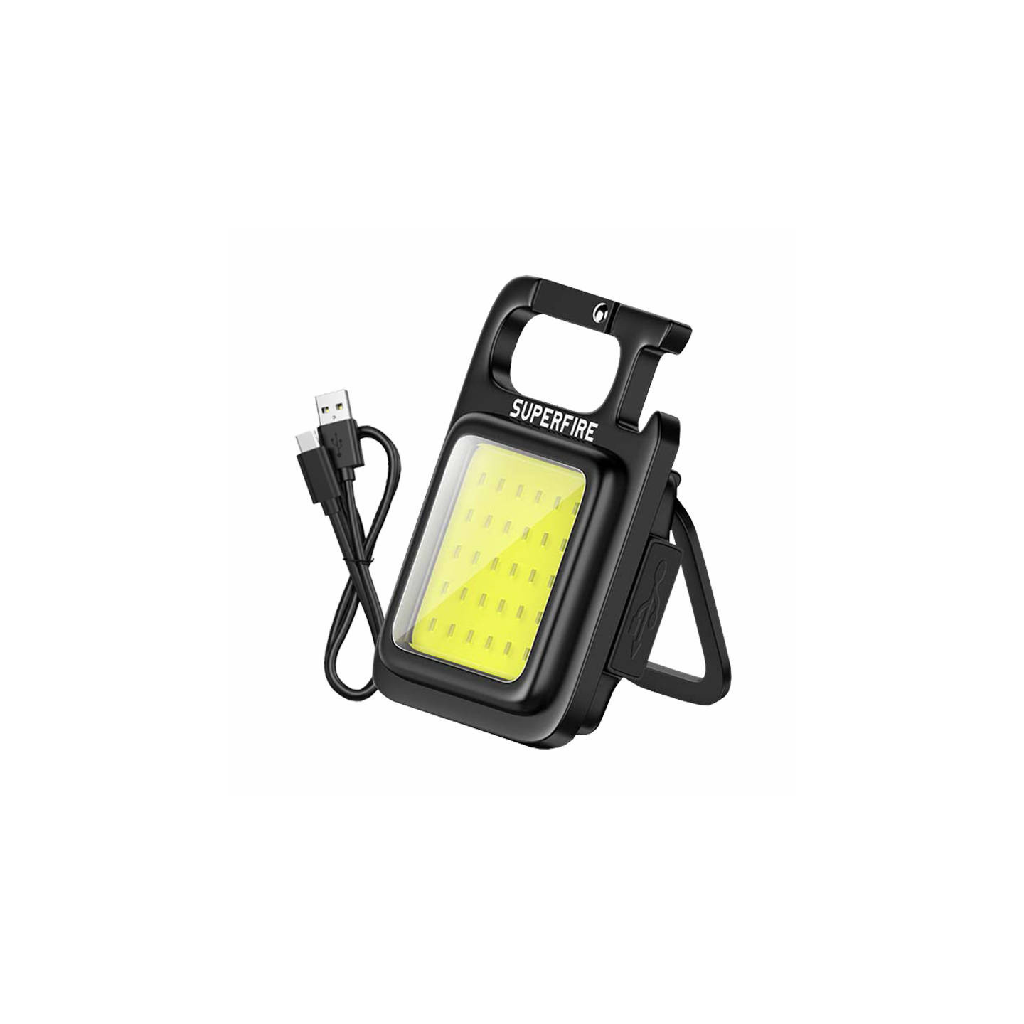 Superfire MX16 flashlight, 600 lm, 500 mAh, USB-C, 4 modes