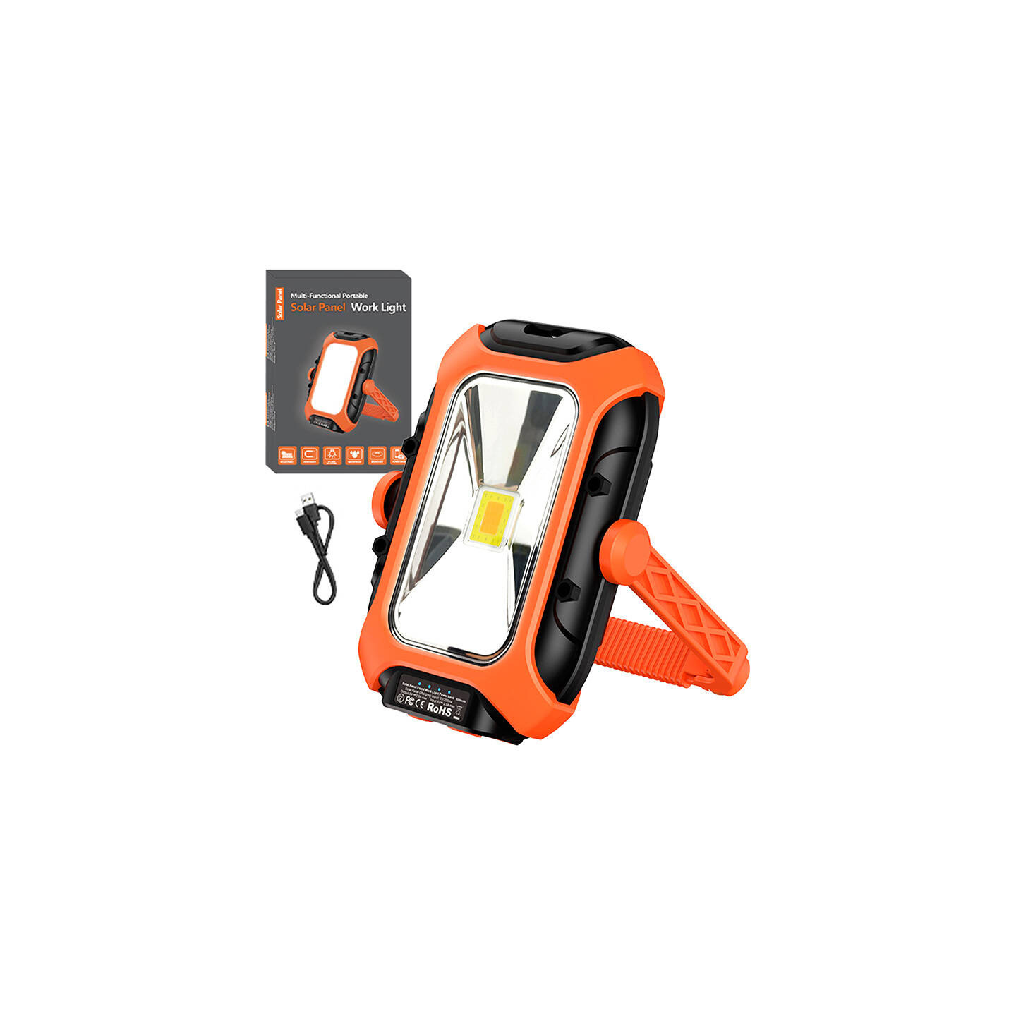 Workshop lamp with solar panel Superfire GM05 - 500 lm, powerbank.