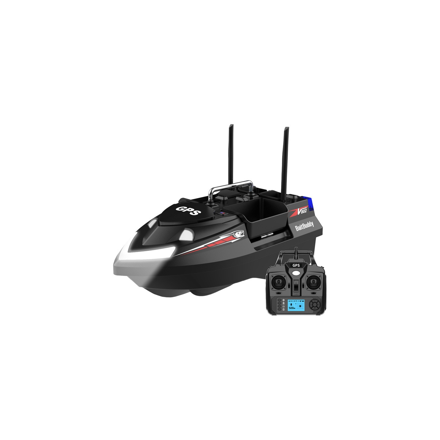 Flytec V802 PRO 12000mah bait boat (black)