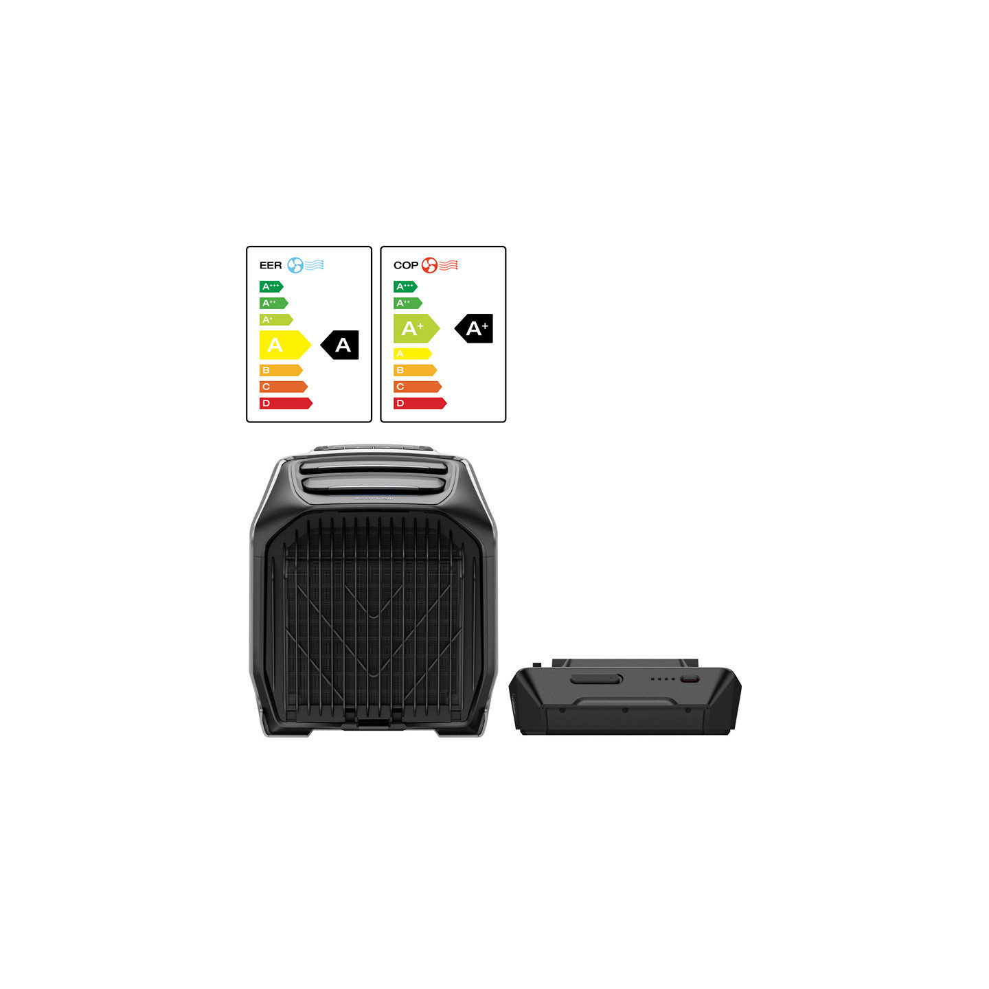 EcoFlow Wave 3 portable air conditioner with battery.