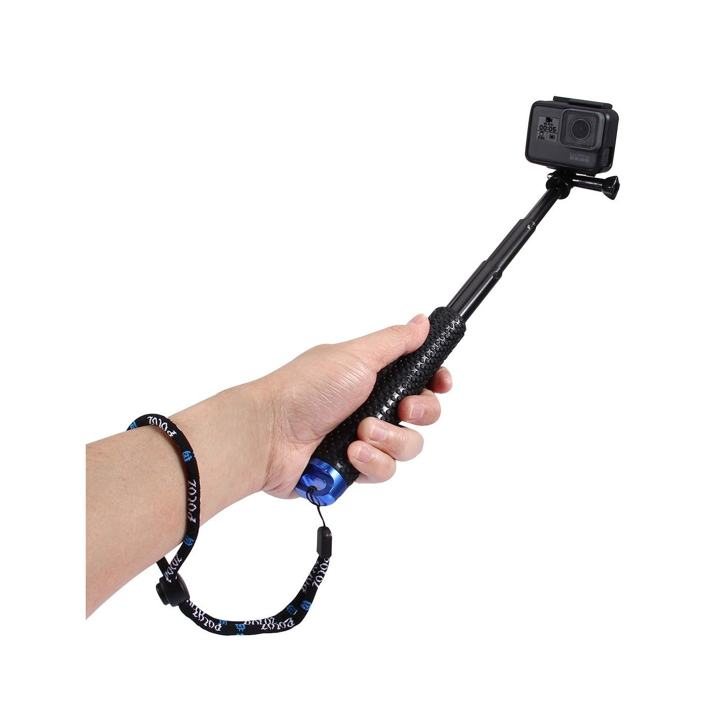 Selfie Stick Puluz for sports cameras (DJI, GoPro, Insta360)(black)