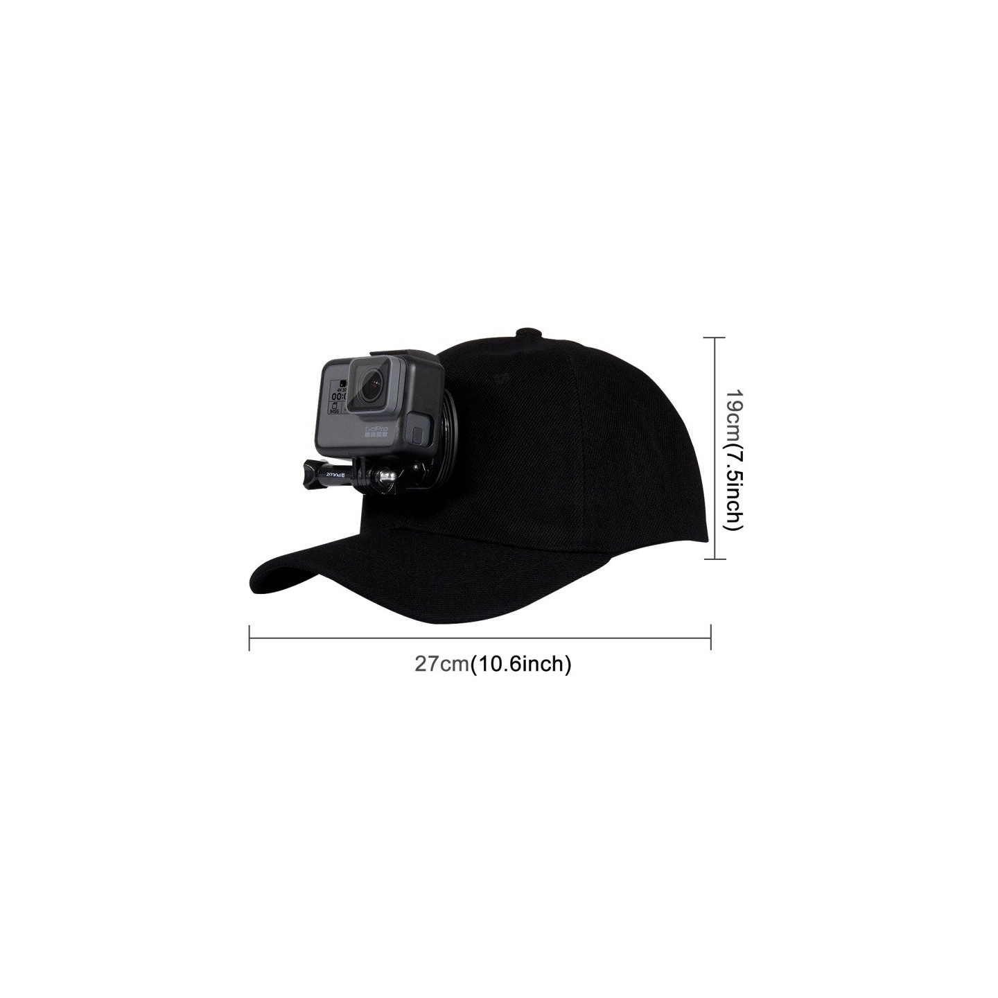 Puluz cap with sports camera mount (DJI, GoPro, Insta360)