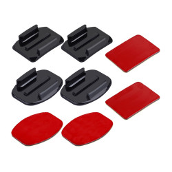 View product Set of Puluz stickers and mounts for spot cameras (including Insta360 X4 / X5 / DJI Osmo Action 5 Pro).