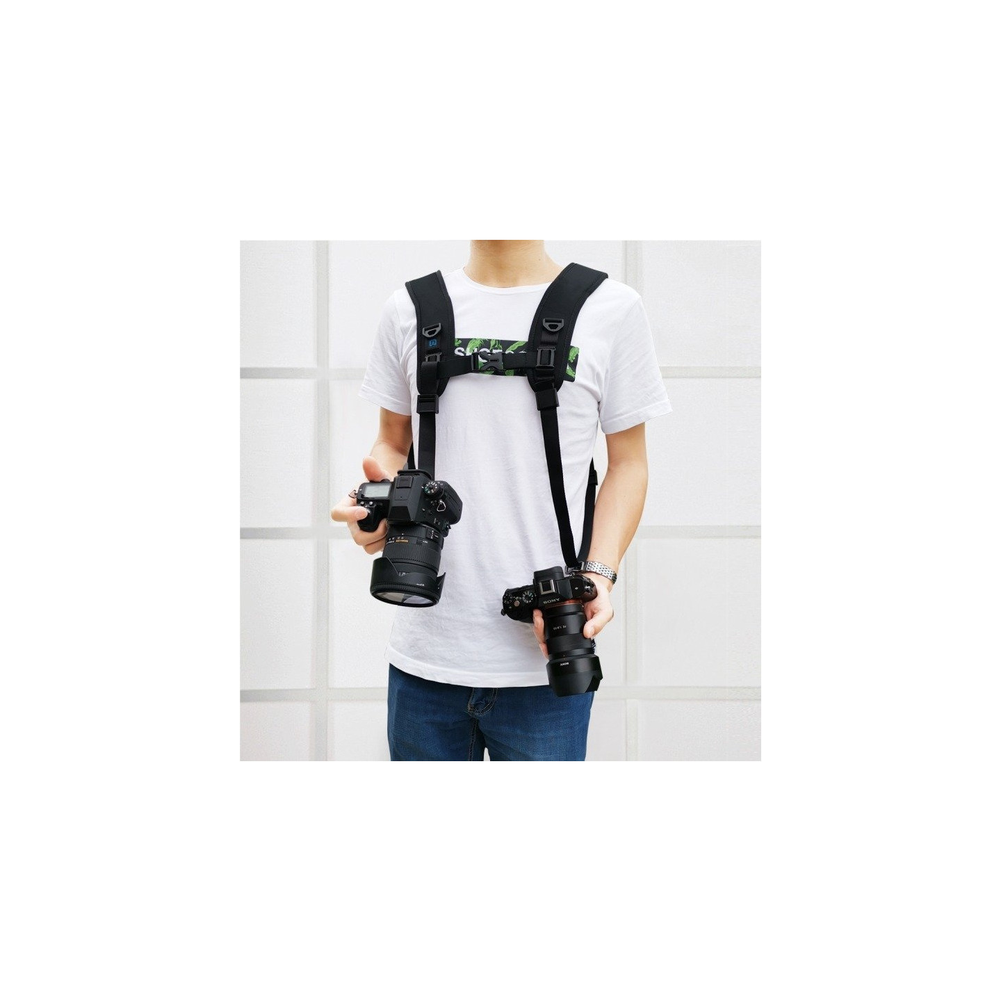 Double shoulder harness Puluz for cameras PU6002