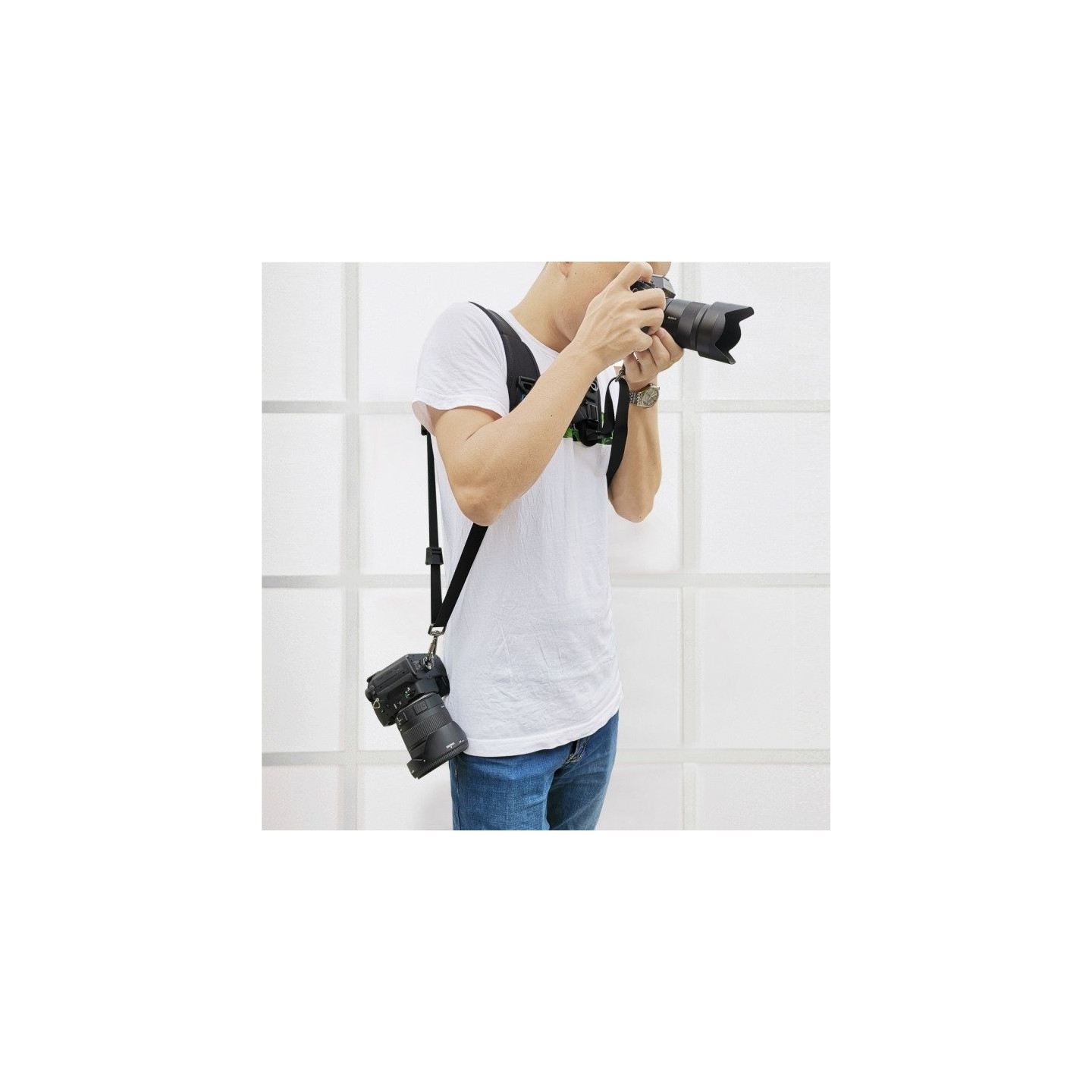 Double shoulder harness Puluz for cameras PU6002