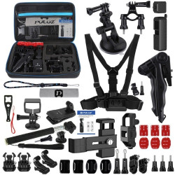 View product Set of 43 Puluz accessories for sports cameras (including Osmo Action 5 Pro, Ace Pro 2) PKT47