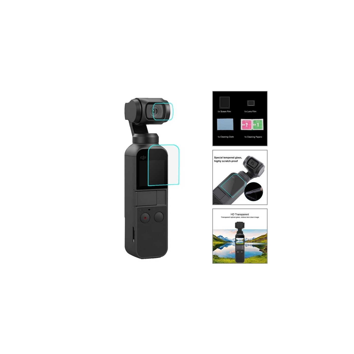 Set of 43 Puluz accessories for sports cameras (including Osmo Action 5 Pro, Ace Pro 2) PKT47