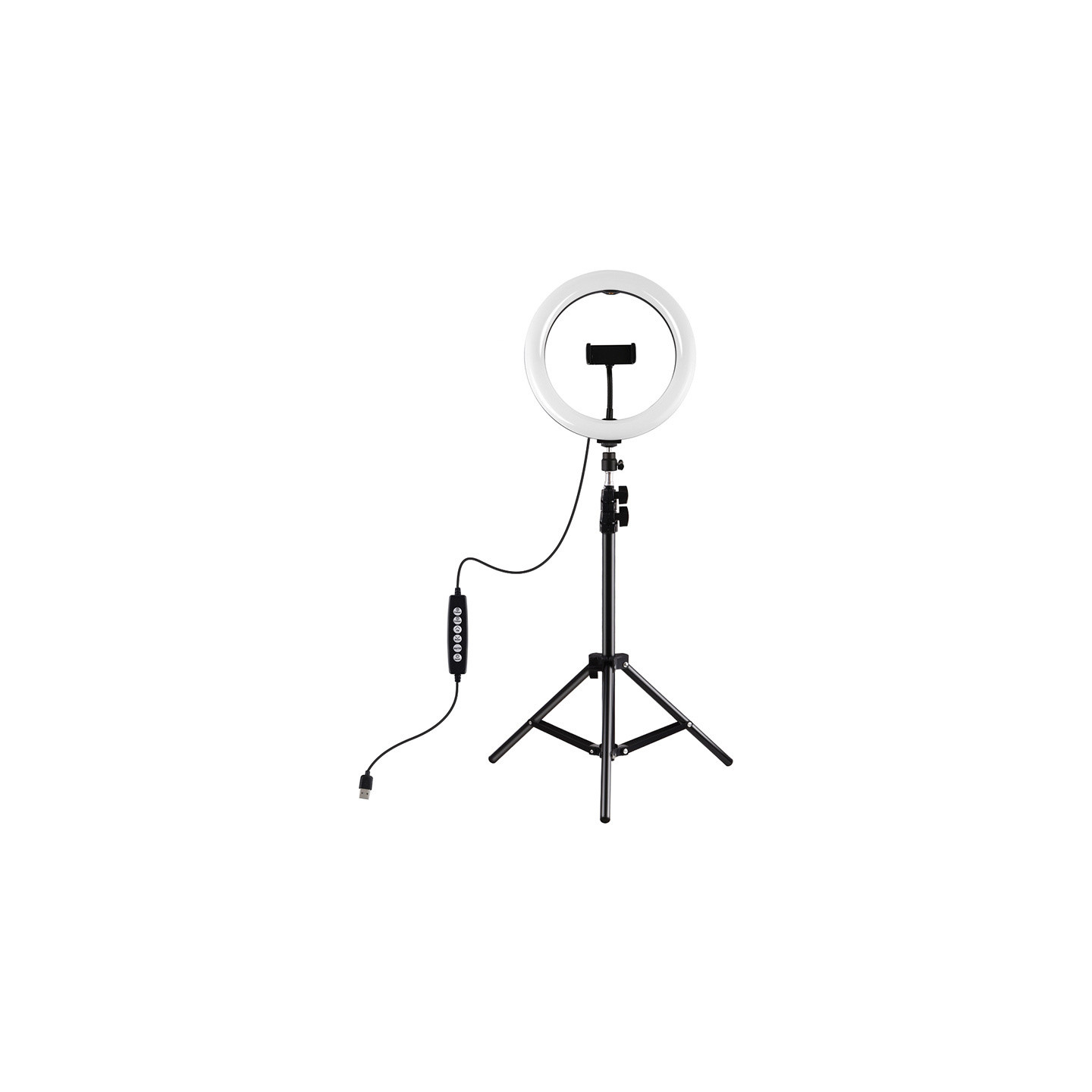 Puluz 1.1m tripod with RGBW LED lighting 26cm vlog / stream / smartphone PKT3044